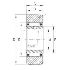 Vòng bi đũa F-555806 INA