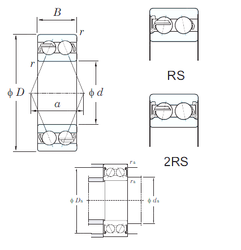 Vòng bi cầu tiếp xúc 5311-2RS KOYO