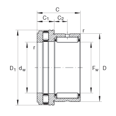 Vòng bi cầu tịnh tiến KH5070LL NTN