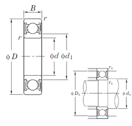 Vòng bi 6303 2RD C3 KOYO