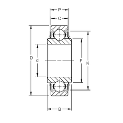 Vòng bi 206KRR8 Timken