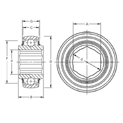 Vòng bi 206KPPB3 Timken