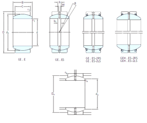 Khớp nối xuyên tâm GE100ES SKF