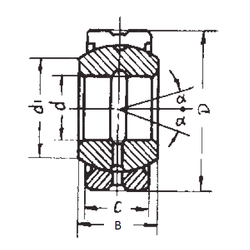 Khớp nối xuyên tâm GEG100ES-2RS FBJ