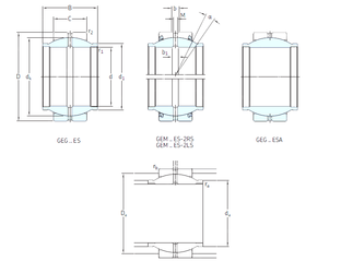 Khớp nối xuyên tâm GEM50ES-2LS SKF