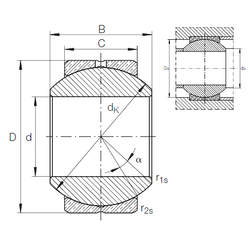 Khớp nối xuyên tâm GE 18 PB INA