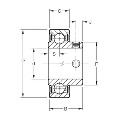 Vòng bi YAE55RR Timken