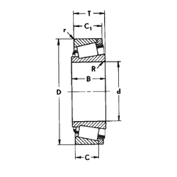 Vòng bi côn 331761BE/Q SKF