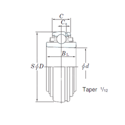 Vòng bi UK316L3 KOYO