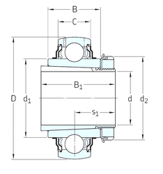 Vòng bi YSA212-2FK+HS2312