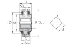 Vòng bi VK100-208-KTT-B-AH10 INA