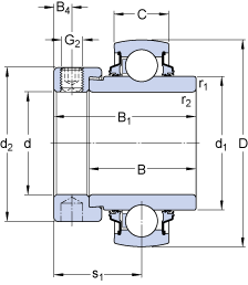 Vòng bi YELAG 206-103 SKF