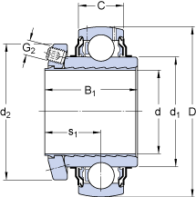 Vòng bi YSP 207 SB-2F SKF